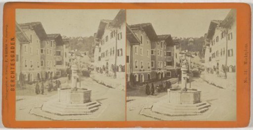 View of the Market Square in Berchtesgaden, Germany