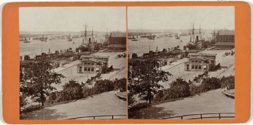 View of the old harbour of Hamburg