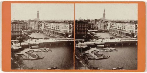 View of the Alter Arkaden in Hamburg