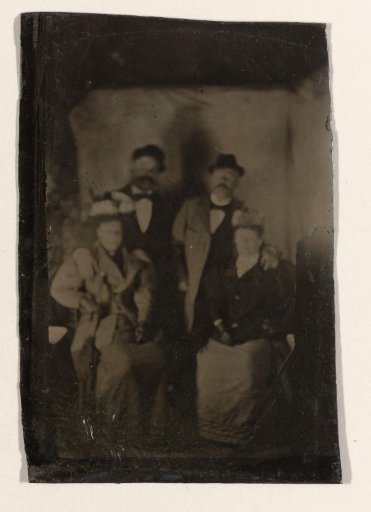 Group portrait of two unknown men and two unknown women