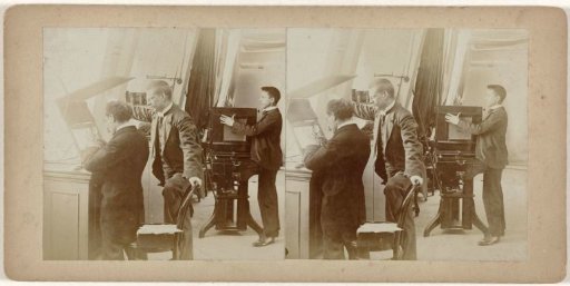 Photographers at work in a studio