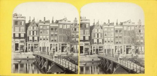 View of the Damrak and the Papenbrug, Amsterdam
