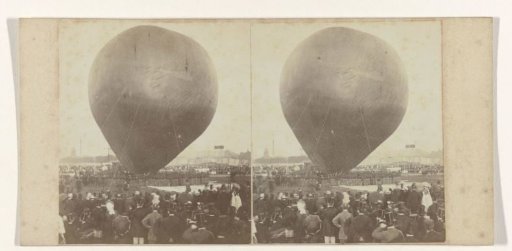 Giant balloon 'le Géant' by Nadar is launched in Amsterdam, 14 September 1865