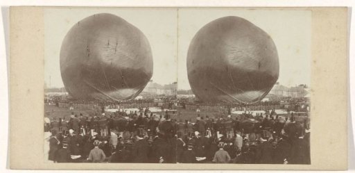 Giant balloon 'le Géant' by Nadar is launched in Amsterdam, 14 September 1865