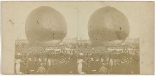 Giant balloon 'le Géant' by Nadar is launched in Amsterdam, 14 September 1865