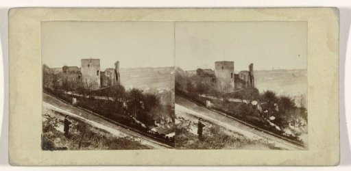 Ruin of Barnard Castle in the county of Durham, England