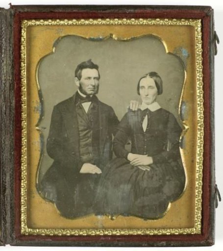 Portrait of an unknown man and woman