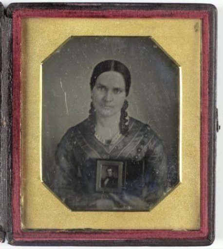 Portrait of a Young Woman with a Daguerreotype