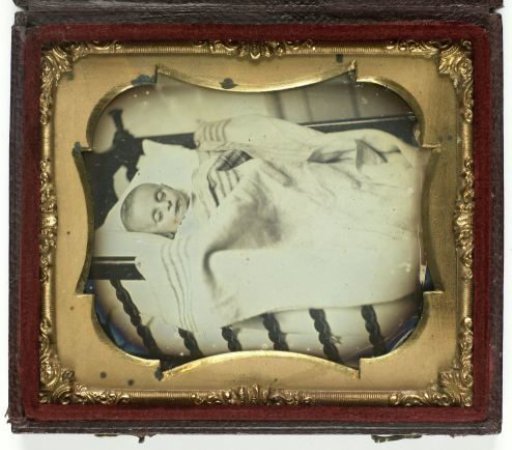 Post-mortem portrait of a baby