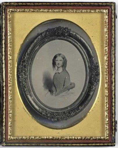 Photographic reproduction of a portrait of possibly Louisa Robinson