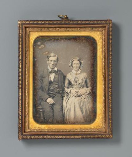 Portrait of an unknown married couple