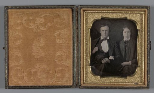 Portrait of an unknown man and woman