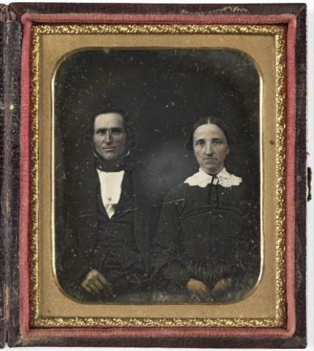 Portrait of an unknown man and woman