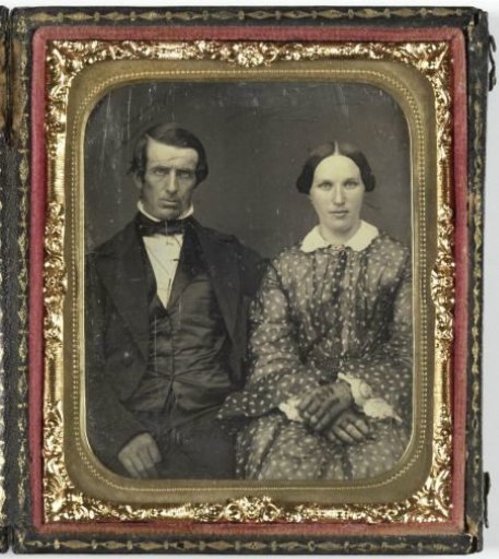 Portrait of an unknown man and woman