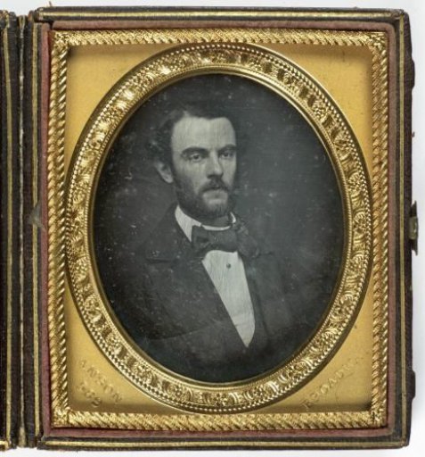 Portrait of an unknown man with moustache and beard