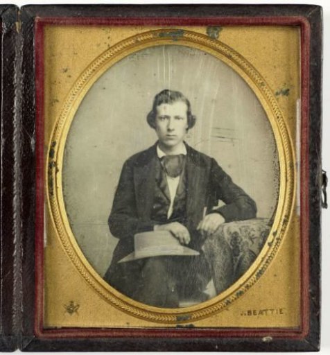 Portrait of an unknown young man with hat