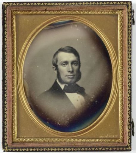 Portrait of an unknown man with sideburns