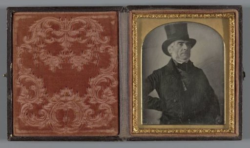 Portrait of an unknown man with top hat