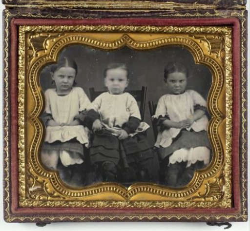 Portrait of Three Unknown Children