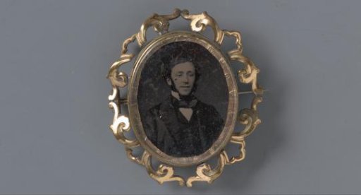 Portrait of an unknown man with sideburns