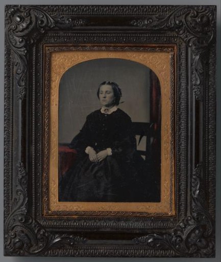 Portrait of an unknown seated woman