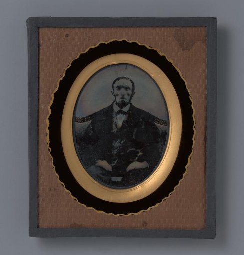 Post-mortem portrait of a man