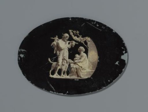 Sculpture of a Roman scene