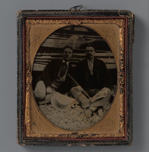 Portrait of two unknown young men