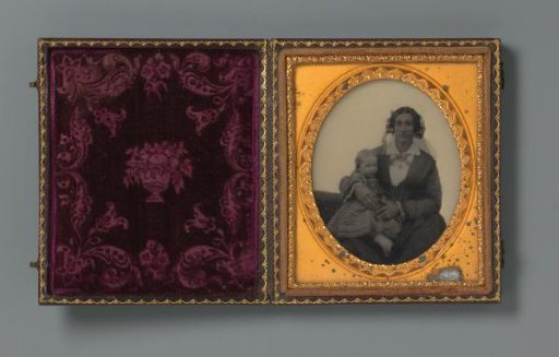 Portrait of an unknown mother with child