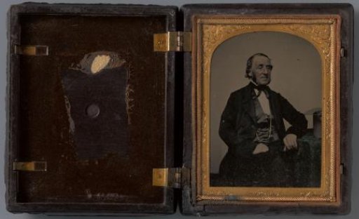 Portrait of an unknown man with sideburns