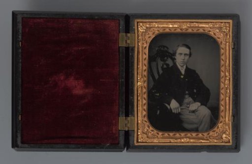 Portrait of an unknown seated young man