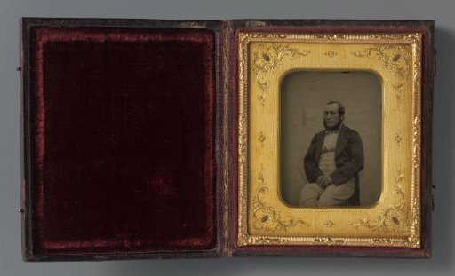 Portrait of an unknown sitting man