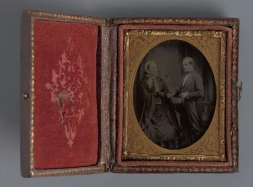 Portrait of an unknown married couple