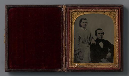 Portrait of an unknown young man and an unknown girl