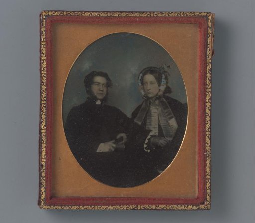 Portrait of an unknown seated married couple