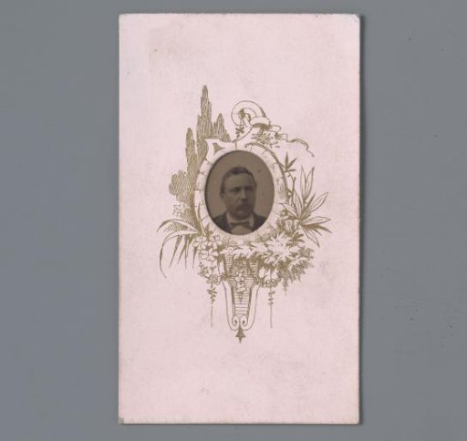 Portrait of an unknown man with moustache