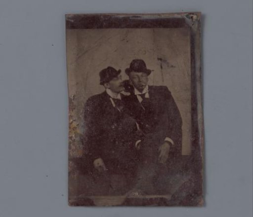 Portrait of two unknown young men