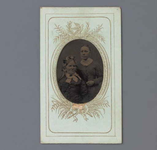 Portrait of an unknown elderly woman and an unknown young woman