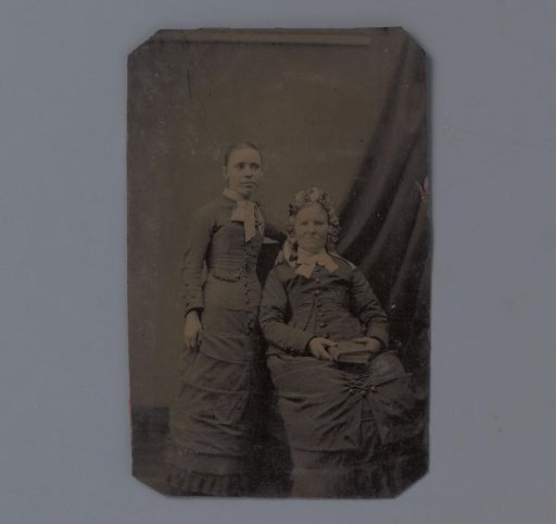 Portrait of an unknown elderly woman and an unknown young woman