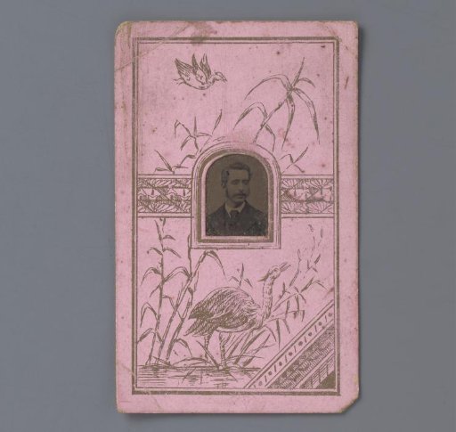 Portrait of an unknown man with moustache and sideburns