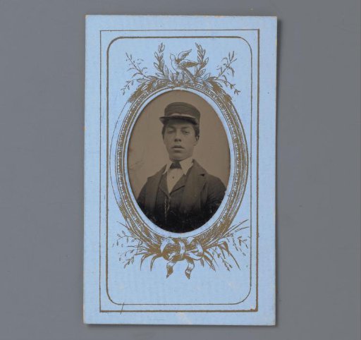 Portrait of an unknown young man with a cap