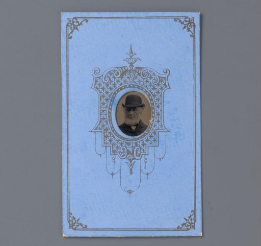Portrait of an unknown man with a bowler hat