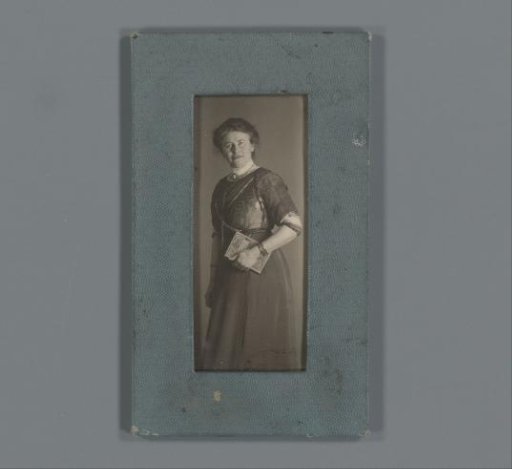 Portrait of an unknown woman with a book