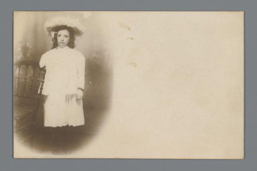 Portrait of an unknown girl with a hat