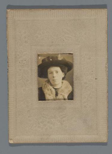 Portrait of an unknown woman with a hat