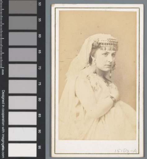 Portrait of the French soprano Marie Roze