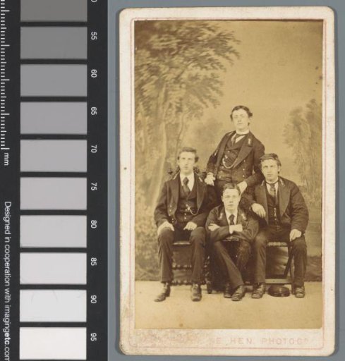 Portrait of four unknown men