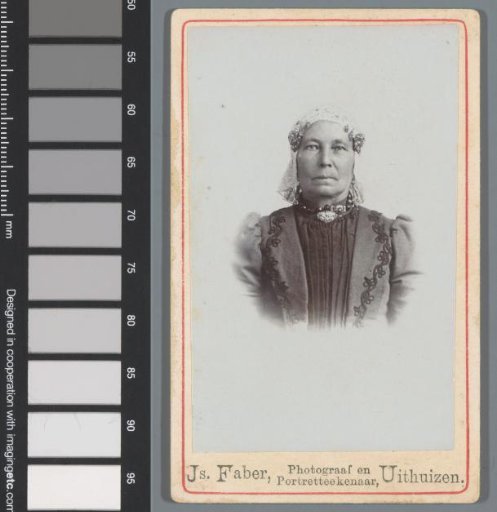 Portrait of an unknown woman in traditional dress