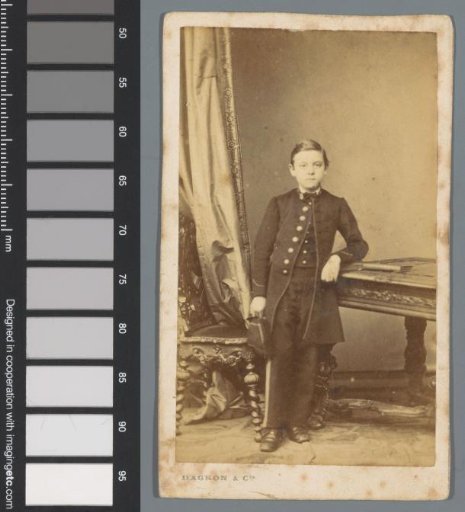 Portrait of an Unknown Boy, Leaning on a Table