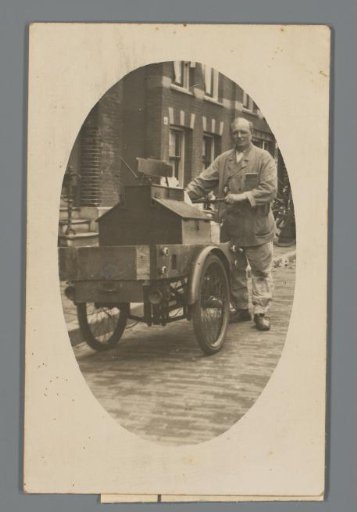 Portrait of an Unknown Milkman with His Cargo Bicycle